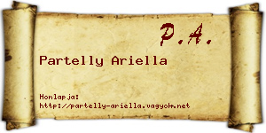 Partelly Ariella névjegykártya